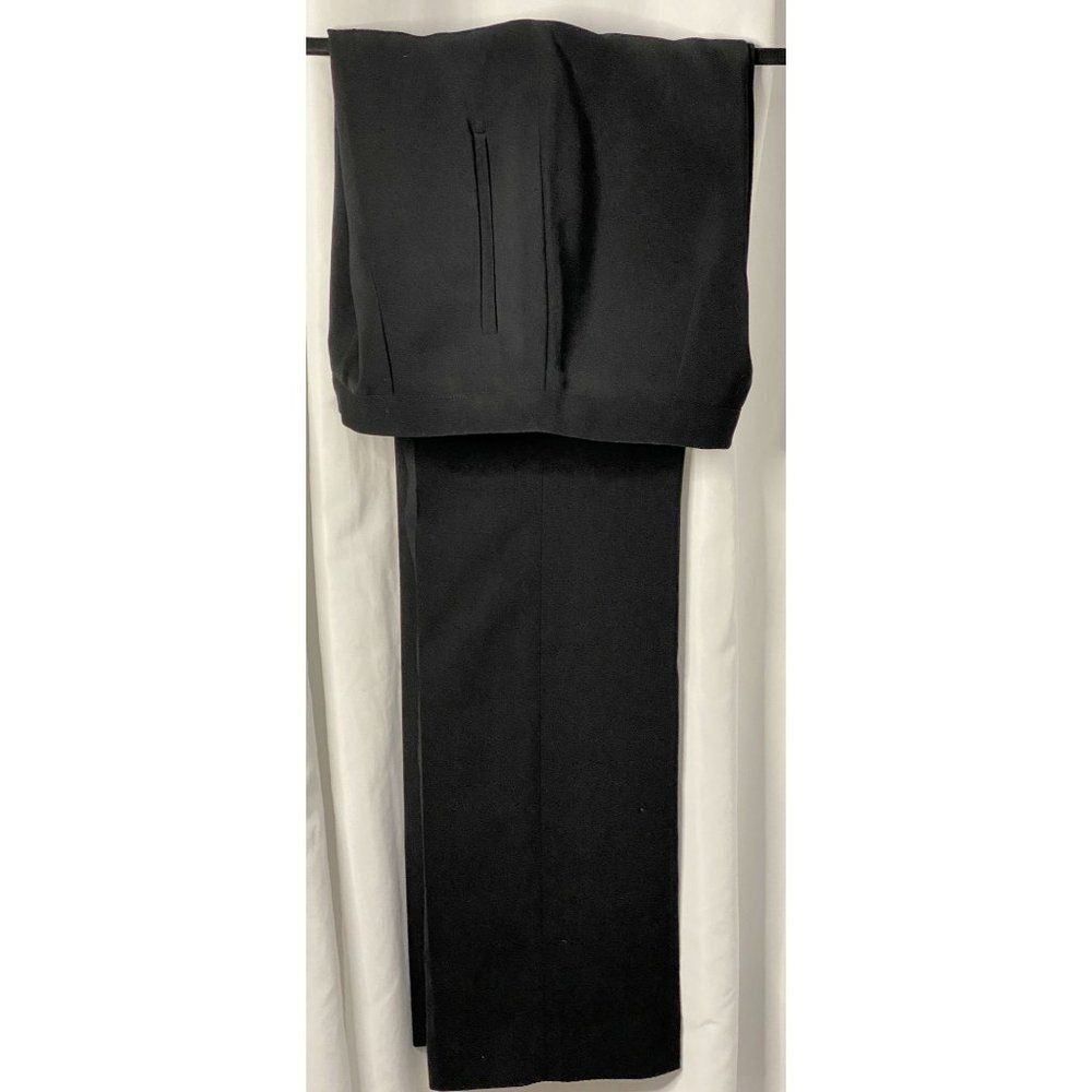 Black Fully Lined Pants Trousers Sz 4 Straight Leg Made in the USA Unbranded